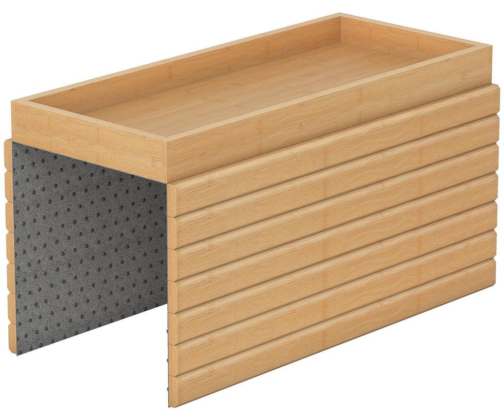 Sofa-Armlehnentablett – Bambus | Farbe: Braun | Produktbild 