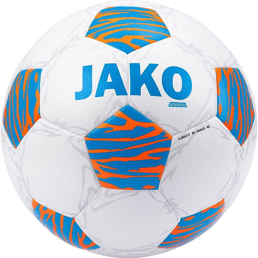 Lightball Animal - 350g Fußball - weiß/JAKO blau/neonorange Produktbild 
