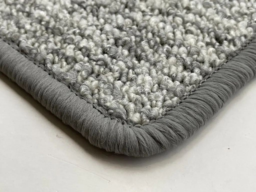 Tapis de Salon Carré Gris Alassio 150x150 cm au Design Contemporain - 3