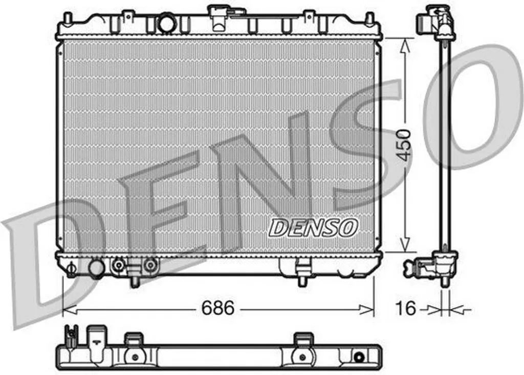 Radiateur refroidissement pour Nissan X-Trail T30 - Idéal remplacement