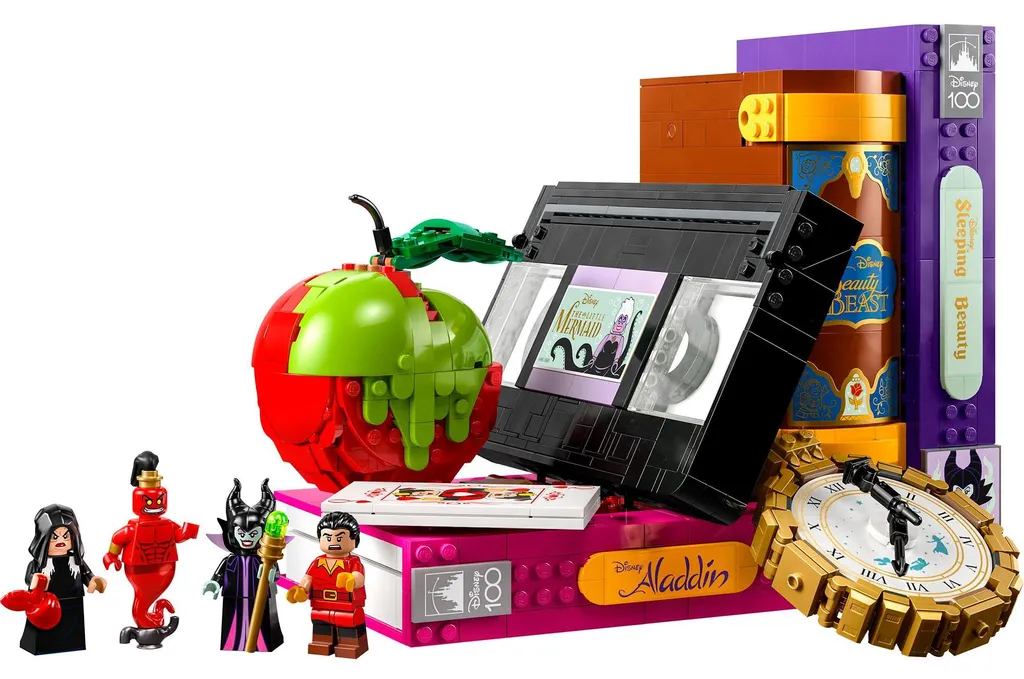 Set LEGO 43227 Symboles des méchants Disney Objet Déco pour Adultes