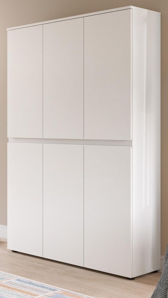 Mehrzweckschrank "Assino" in weiß 105 x 175 cm