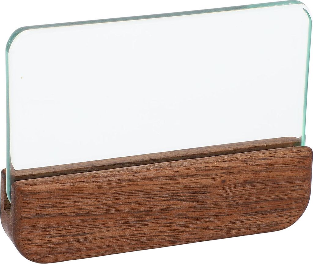 Lederhandwerk Glas-Glätter zum Polieren von Leder Professionelles Blockglättungswerkzeug Poliergerät mit Walnussgriff