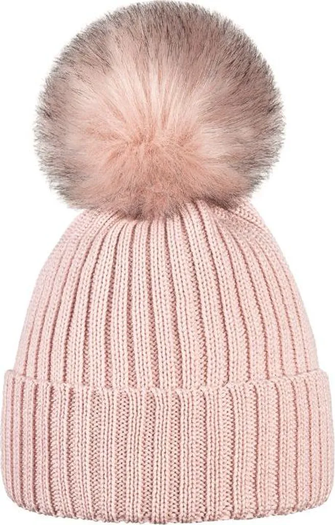 Cuffia Rosa OLLO in Lana 100% - Accessorio Donna Inverno Chic