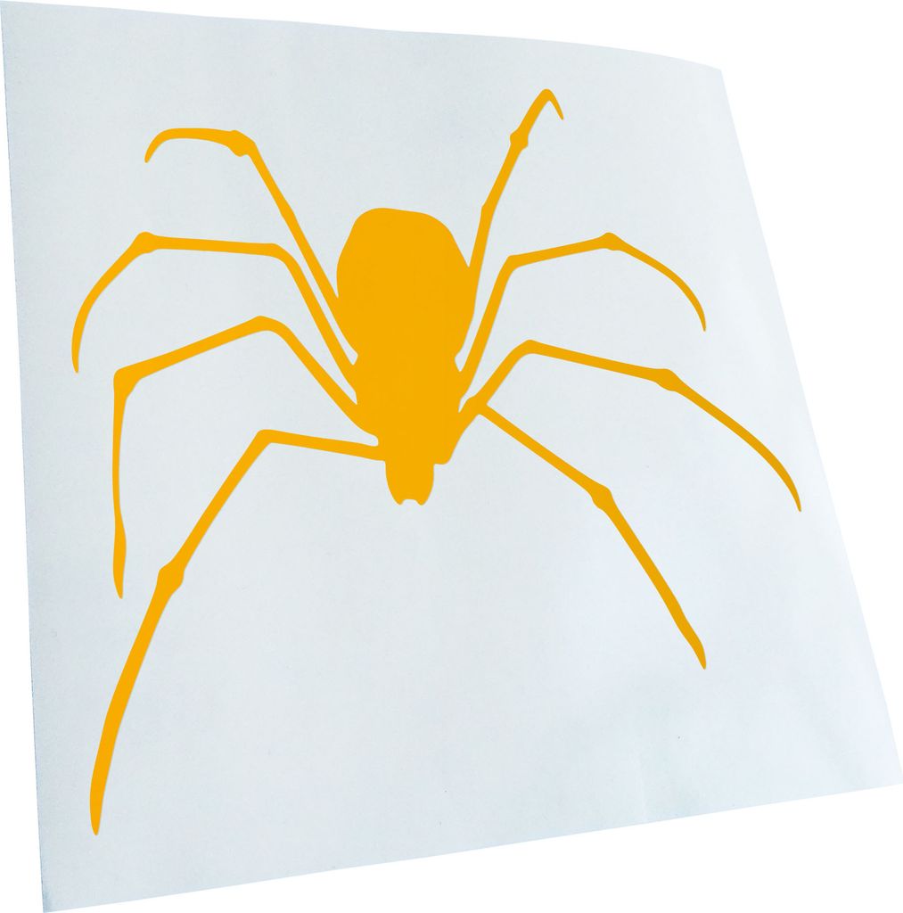 hauptsachebeklebt Kiwistar - Autoaufkleber - Spinne Spider Silhouette 2 Heckscheibe - Aufkleber für Auto Kfz Fahrrad, LKW, Truck Mofa