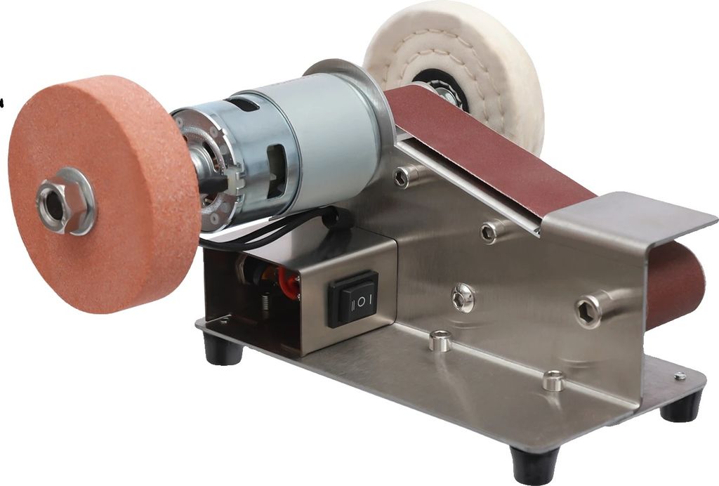 Mini pásová bruska, 150W vysoce výkonný motor, nastavitelné Obrázek produktu 