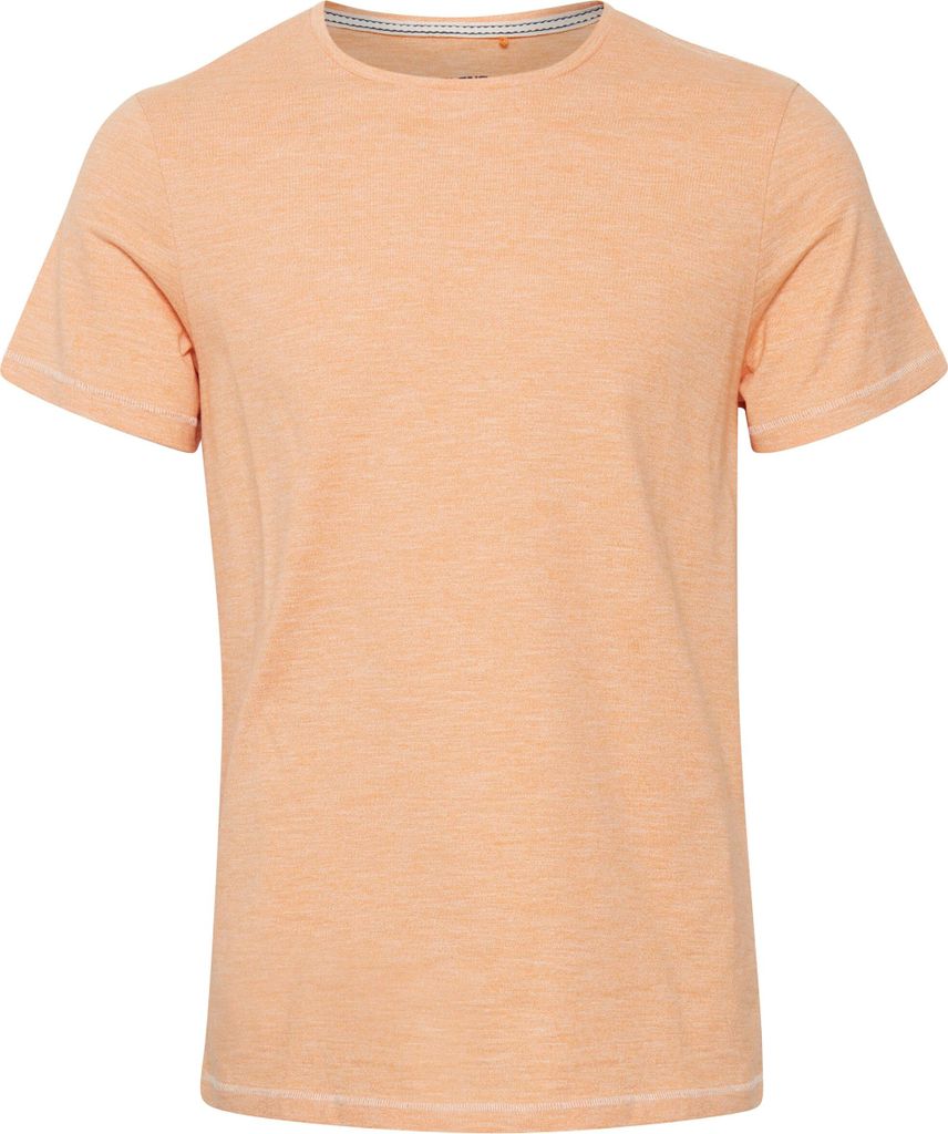 BLEND BHMuddy Herren T-Shirt aus Baumwolle Kurzarm Shirt meliert mit Rundhalsausschnitt