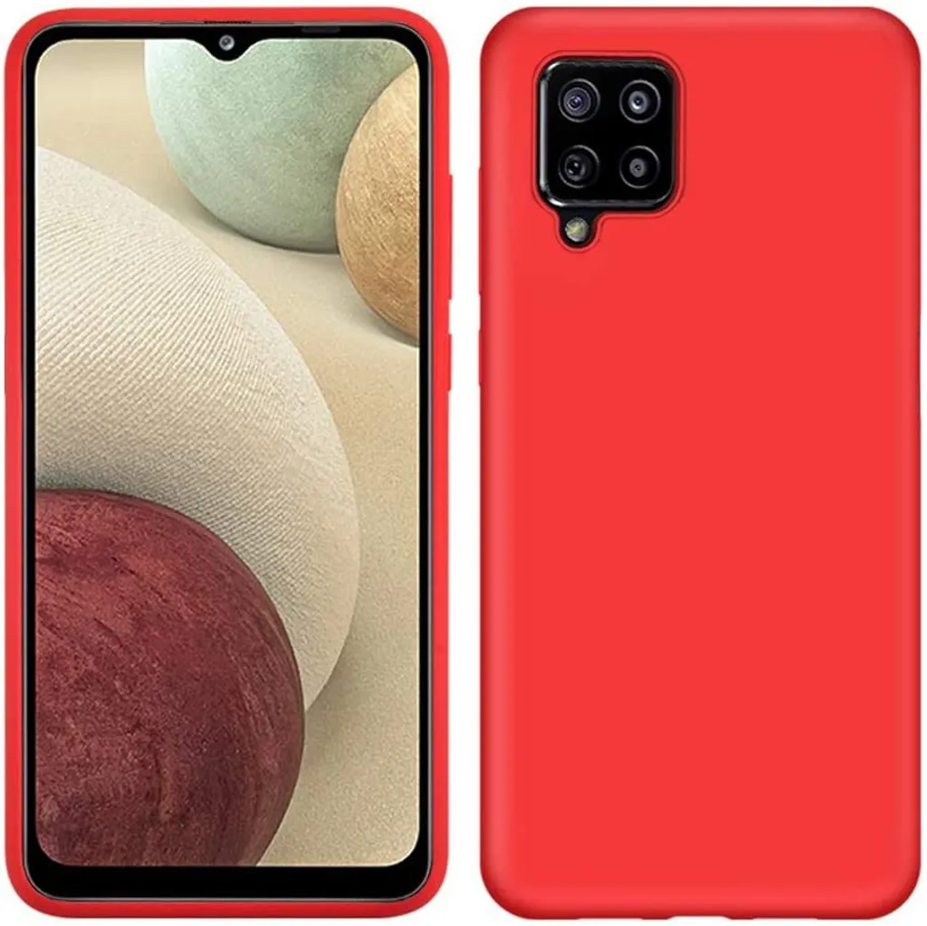 Custodia Protettiva Samsung A12 Rosso: Silicone Morbido e Design Chic