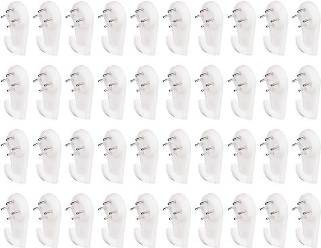 Crochets sans Clous Invisibles - Fixation Murale Haute Résistance x40