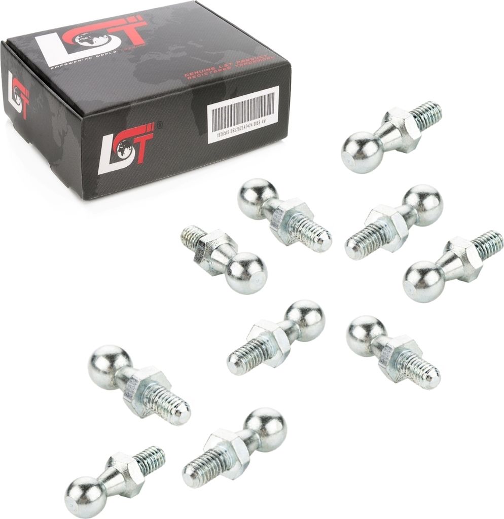 10x Kugelzapfen Kugelkopf M6 10mm Gasfeder DIN71803 für CITROEN PEUGEOT RENAULT