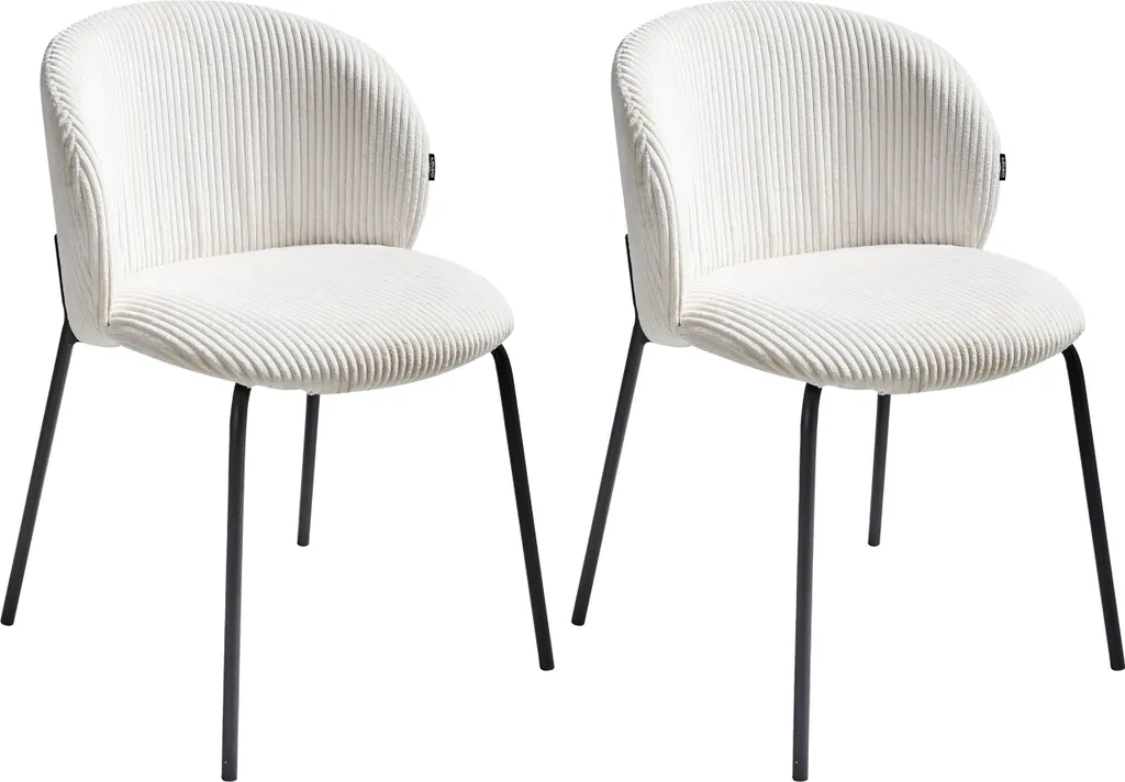 Chaises Design Velours Blanc Crème : Finies les Assises Inconfortables