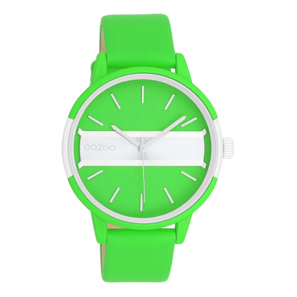 Oozoo UOC11189 Orologio da Polso Donna Pelle Verde - Collezione Vintage