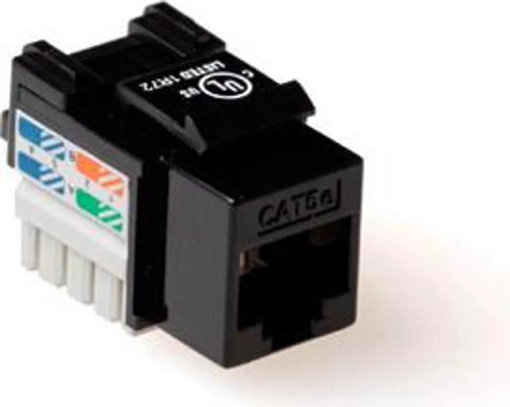ACT Keystone Jack CAT5E Nero UTP | Presa LAN per Cablaggio Strutturato - 1