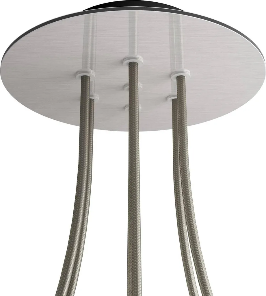 Rosace Rose-One ronde Creative-Cables 200 mm 7 trous Blanc mat