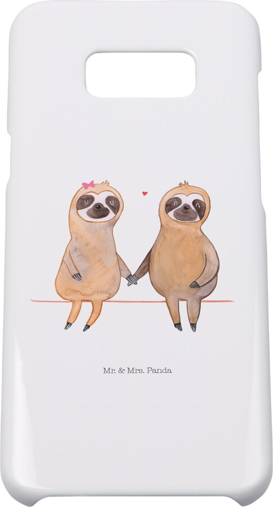 Mr. & Mrs. Panda Samsung Galaxy S8 plus Handyhülle Faultier Pärchen - Weiß - Geschenk, Handy, Beziehung, Case, Hülle, Liebe, Cover, Faultiere