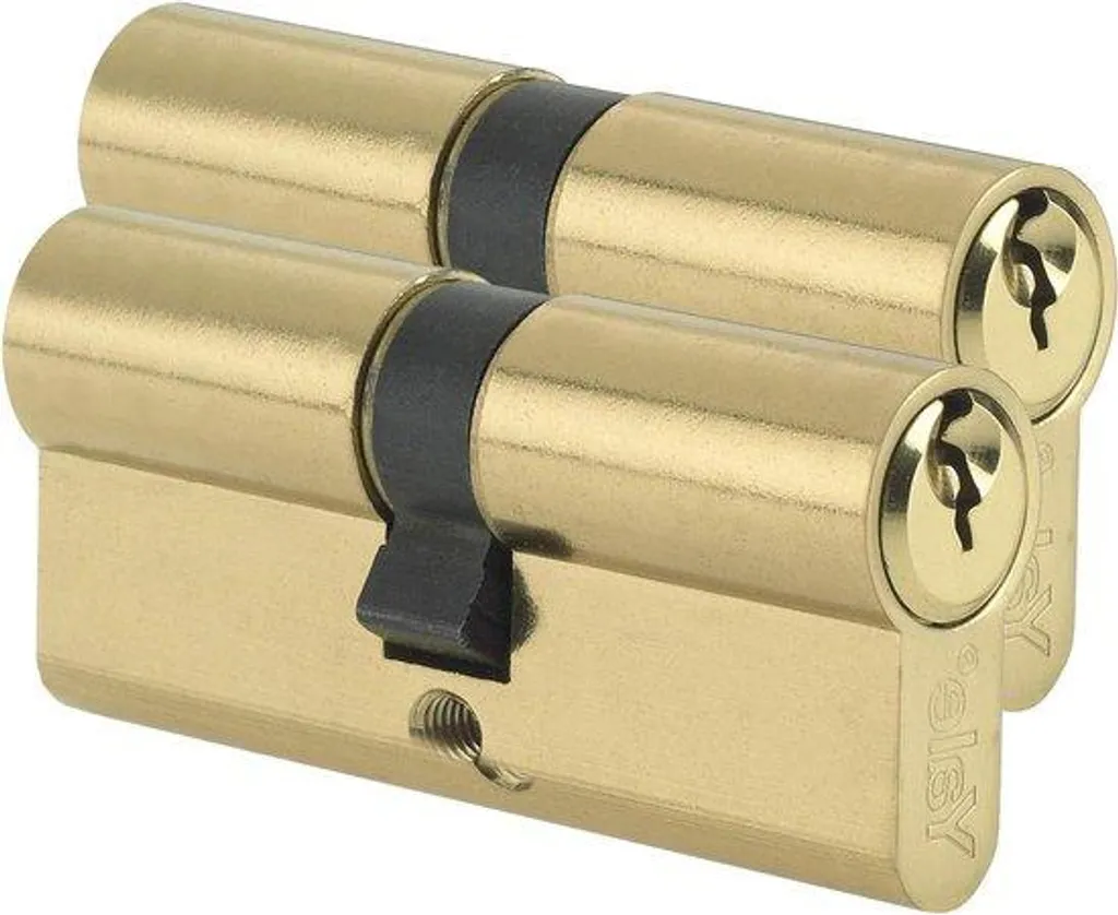 Remplacez votre barillet usé par ce cylindre double 40x40 nickel 3 clés