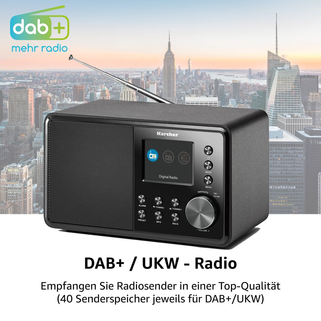 Karcher DAB 3000 Digitalradio (DAB+ 