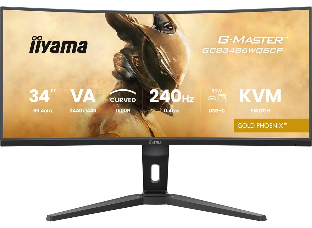 iiyama G-MASTER GCB3486WQSCP-B1 Monitor curvo Gold Phoenix Immagine del prodotto 