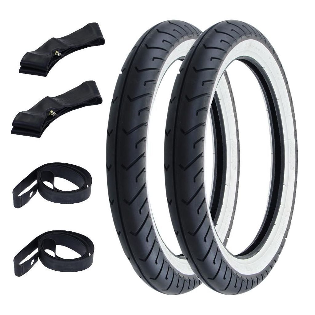 2x Reifen Weißwand Mitas MC2 2.75-16 (2 3/4 x 16) 46J TT + Schlauch + Felgenband