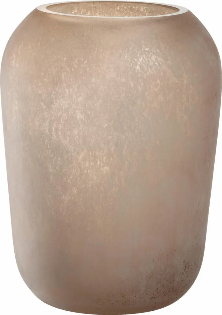 Vase stable Leonardo TROGOLO 22 cm beige pour décorer un salon moderne