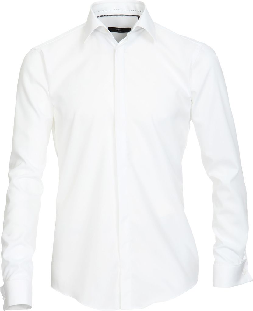 VENTI Herren Festhemd Extralanger-Arm 72er Kent Modern-Fit Weiß 42