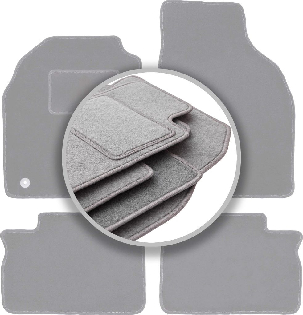 Autoteppiche aschgrau für: Opel Agila A Fließheck (2000-2007)