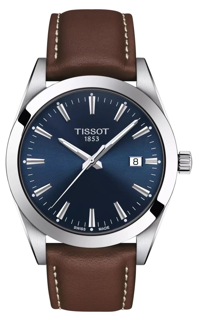 Tissot Gentleman al quarzo, quadrante blu, 40 mm, cinturino Immagine del prodotto 