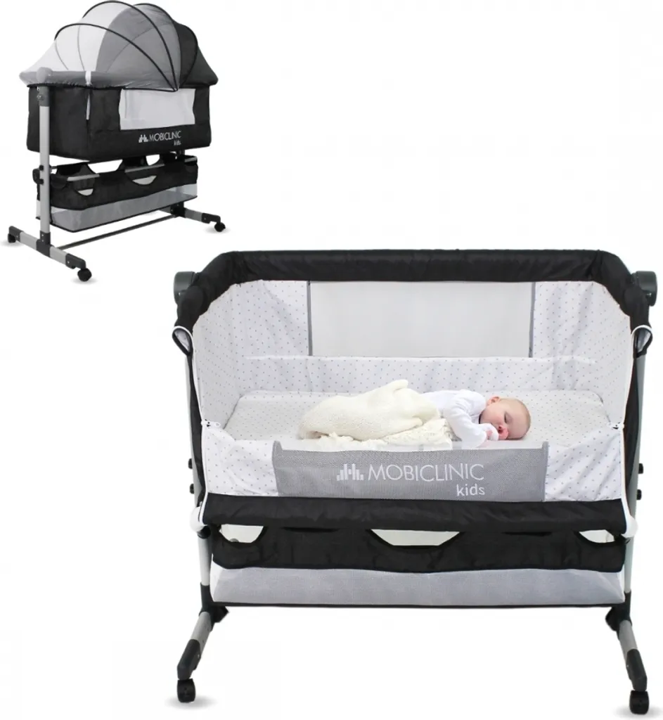 Berceau Réglable en Hauteur avec Roulettes Silencieuses Mobiclinic 3in1
