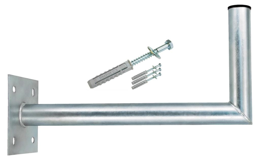 PremiumX 45-50cm Wandhalter Stahl verzinkt SAT Antenne Produktbild 