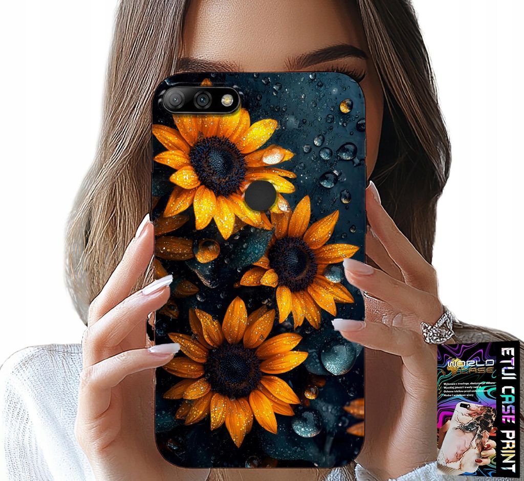 Hülle Für Huawei Y7 2018 - Sonnenblumen, Sonnenblume, Blumenmuster