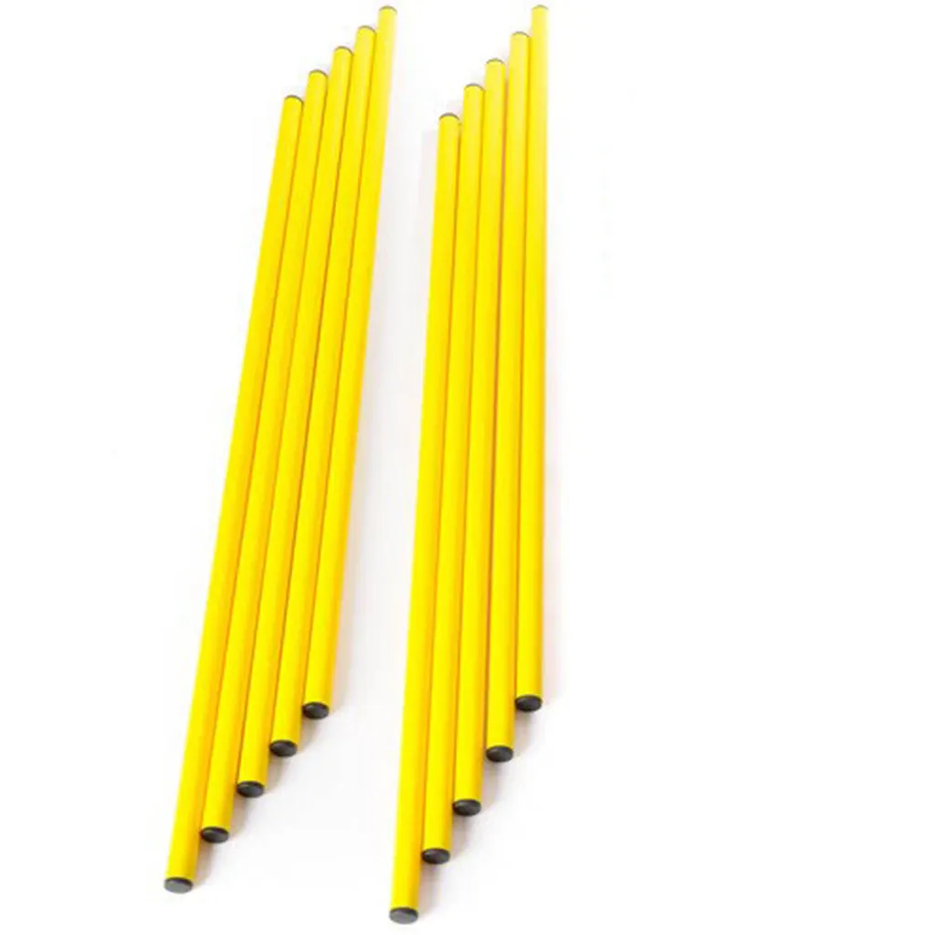 Barres de coordination jaune haute visibilité lot de 10 unités PVC