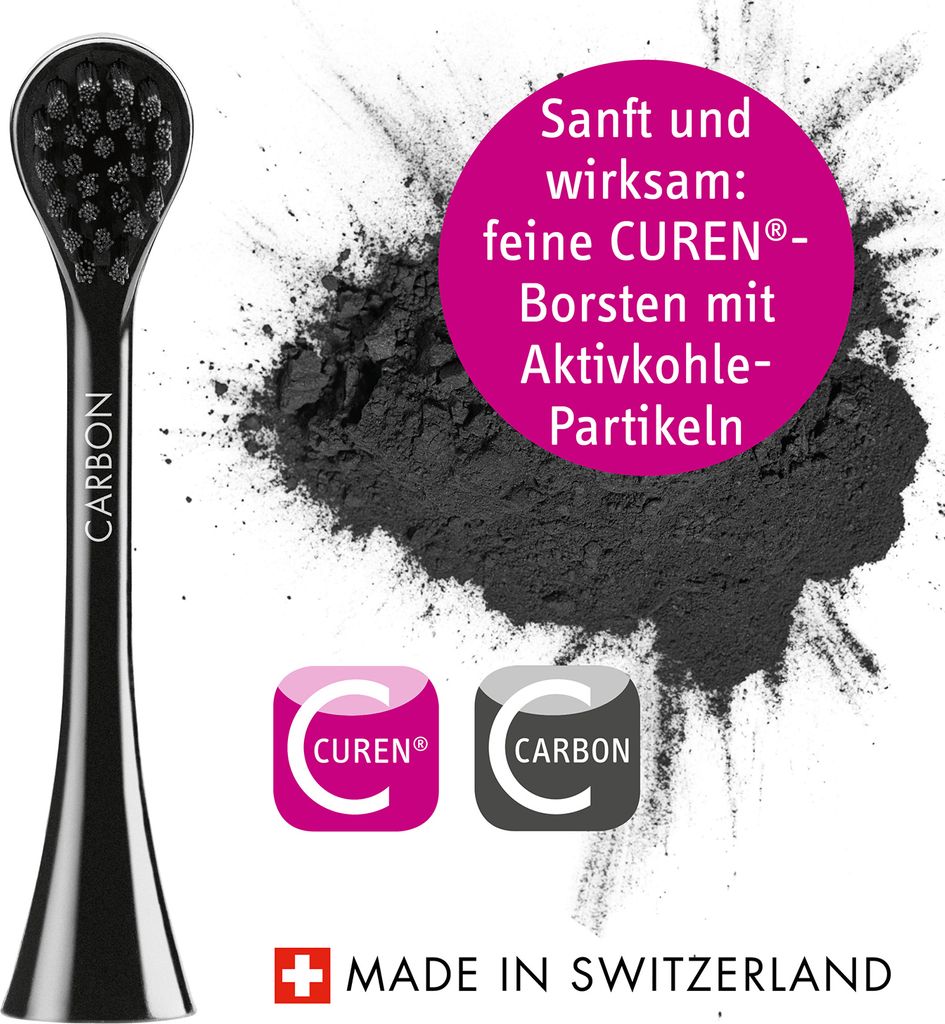 Curaprox Hydrosonic Black is White Carbon Whitening Brush Produktbild 3