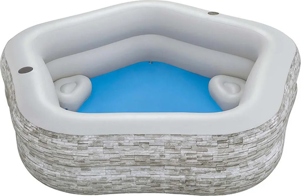 Piscine Gonflable Bestway 213 cm avec Sièges et Porte-Gobelets 54423