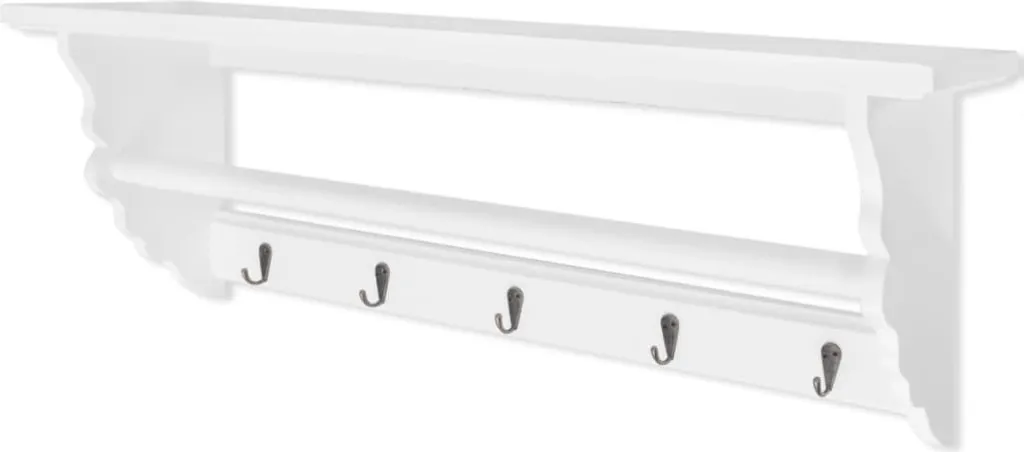 Portemanteau Stable Baroque Blanc MDF - Fini les Manteaux qui Encombrent