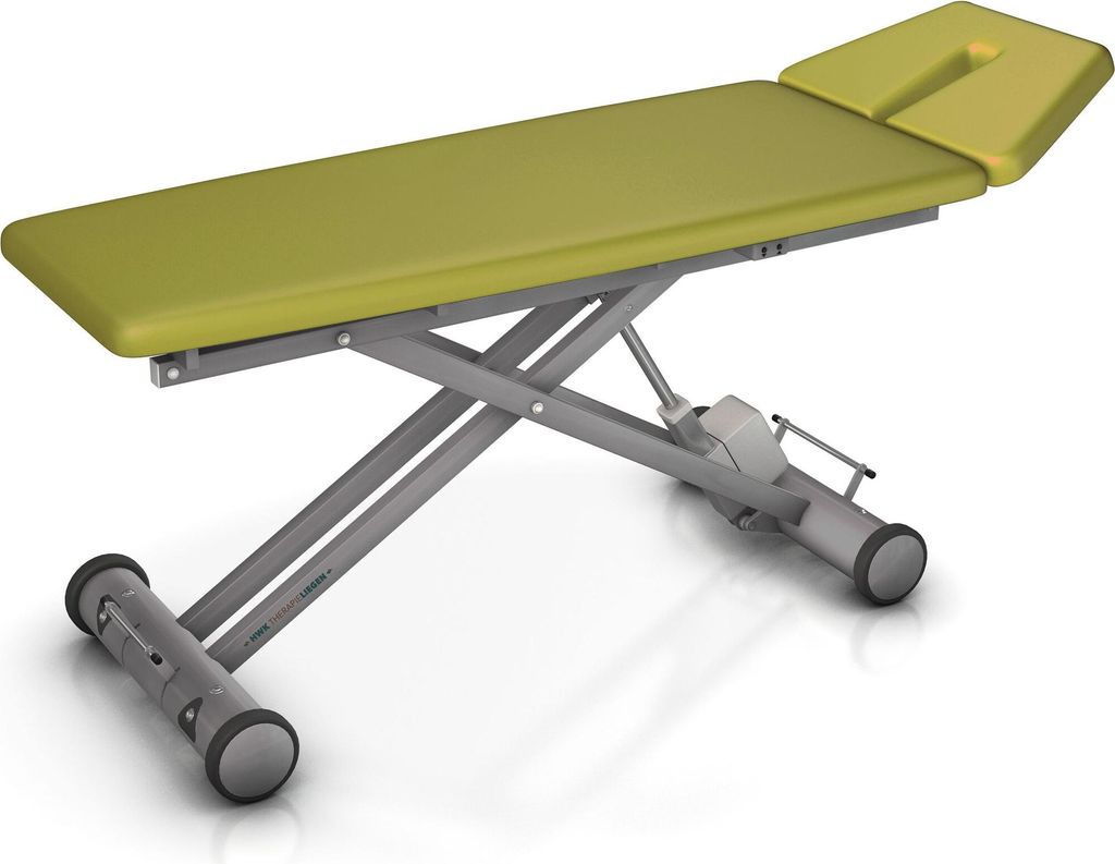 HWK Therapieliegen Elektrische Therapieliege "Solid E2", 65 cm, Limone, Graualuminium