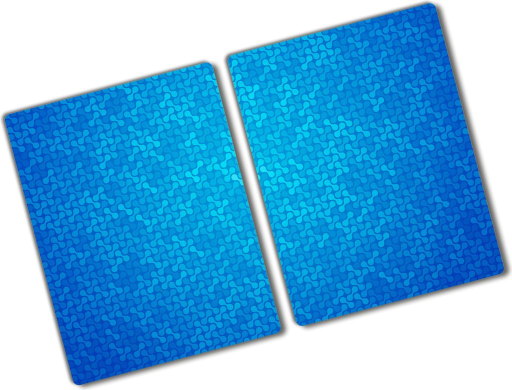 Tulup Glas Herdabdeckplatte - 2x40x52 cm - Glaskeramikkochfeld-Abdeckung Spritzschutz Glasabdeckplatte Kochplattenabdeckung und Schneidebrett - Zwe...