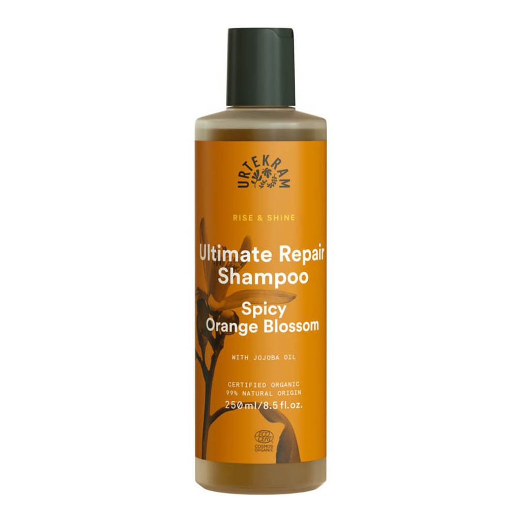 URTEKRAM Intensiv regenerierendes Shampoo für trockenes und strapaziertes Haar ORANGENBLUME 250 ml