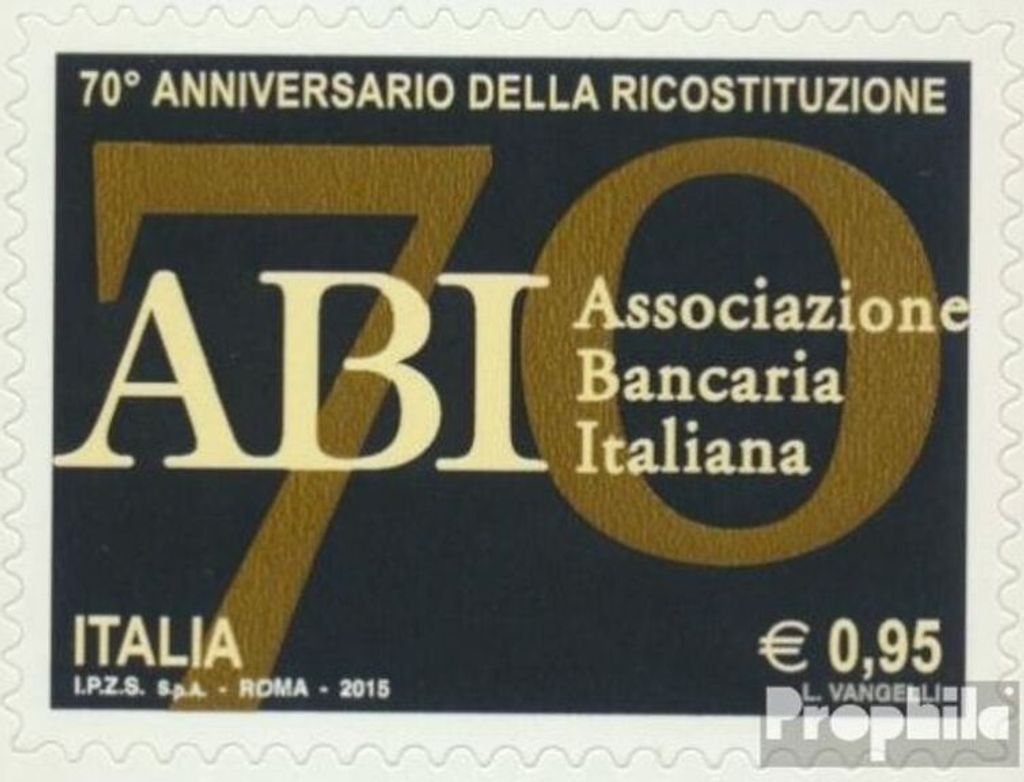 Briefmarken Italien 2015 Mi 3836 (kompl.Ausg.) postfrisch 70. Jahrest. Bankenverband