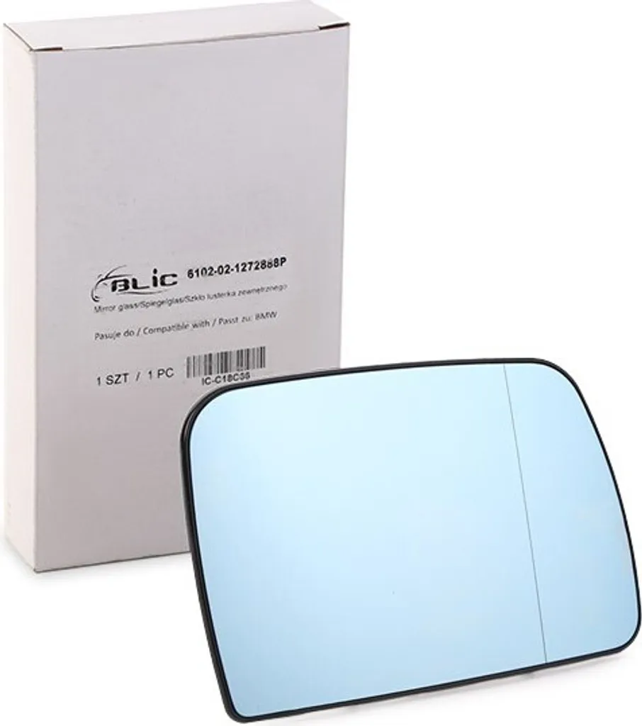 Miroir de rétroviseur droit thermique pour BMW X5 E53 avec socle clips