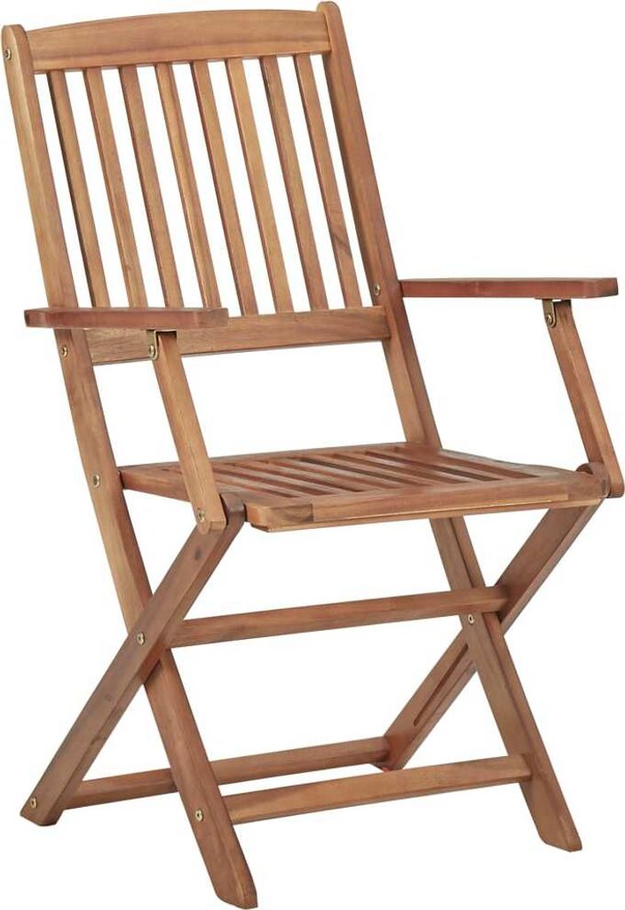 vidaXL Klappbare Gartenstühle 2 Stk. Massivholz Akazie Produktbild 
