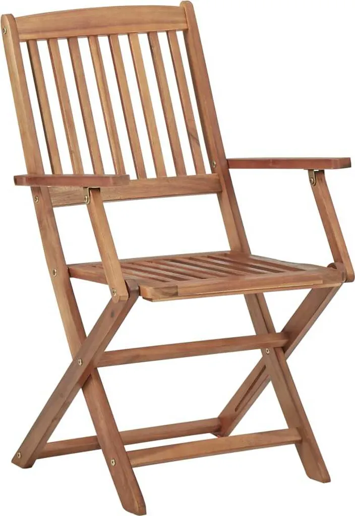Set 2 Sedie Giardino Pieghevoli vidaXL Legno Acacia | Salvaspazio Top