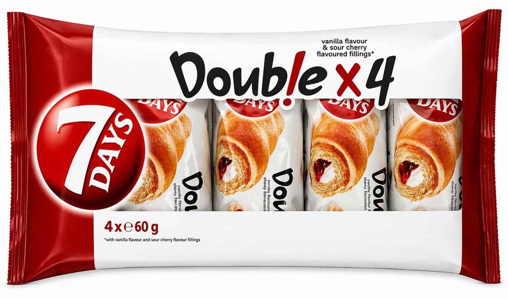 croissant 7Days fourré à la vanille et à la griotte 240g Image du produit 