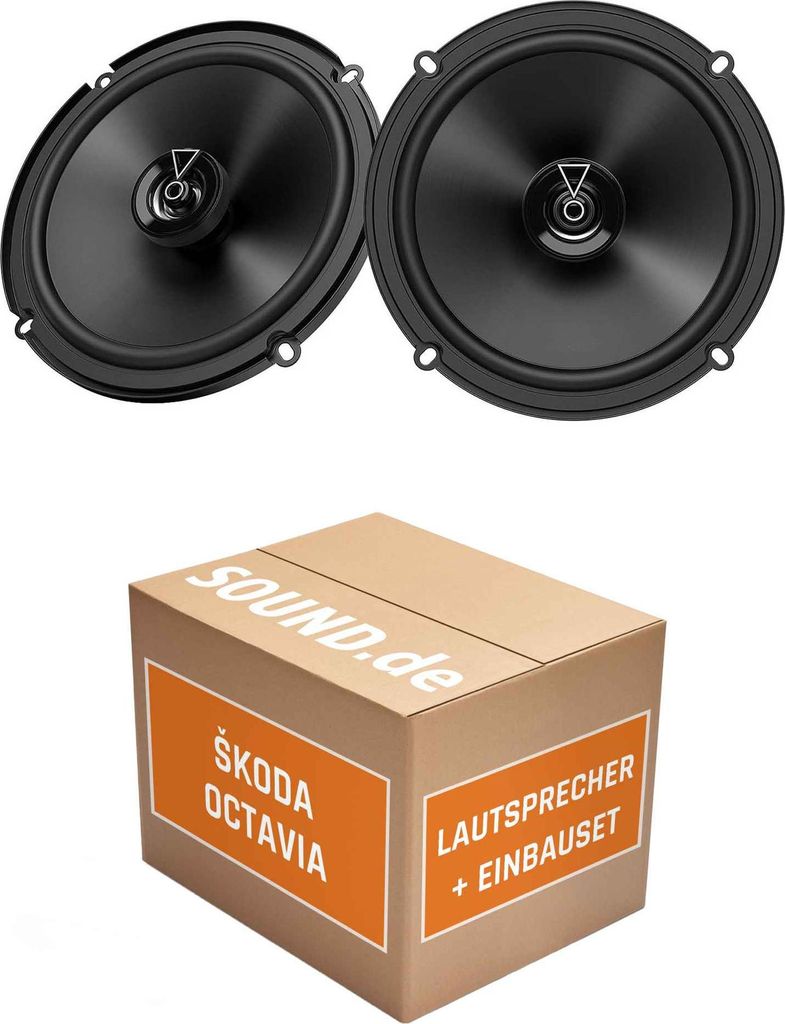 Lautsprecher Boxen Einbaupaket Heck JBL Club 3 64FSL passend für Skoda Octavia I | 2x Tief-Mitteltöner mit integriertem Hochtöner 165W MAX