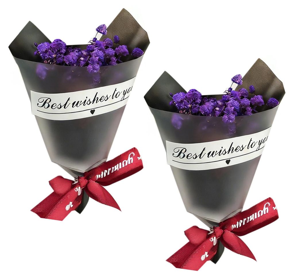 Mini-Trockenblumenstrauß aus natürlichem Schleierkraut (Gypsophila) – ideal für DIY-Bastelarbeiten, Foto-Requisiten, Geschenke, Einladungen un...