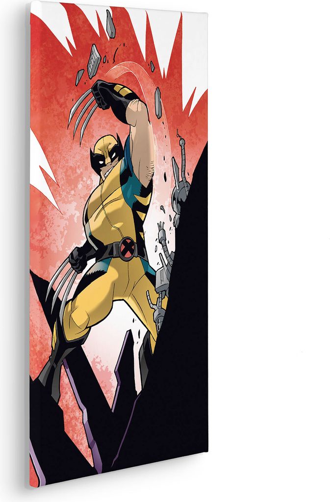 Keilrahmenbild - X-Men Wolverine Slit - Größe 30 x 60 cm