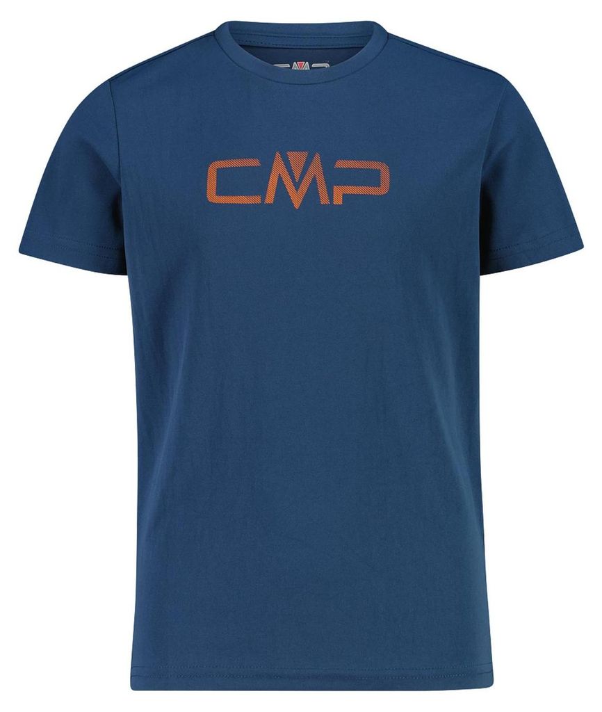 CMP Jungen Logo Print T-Shirt mit Dry Function blau 128