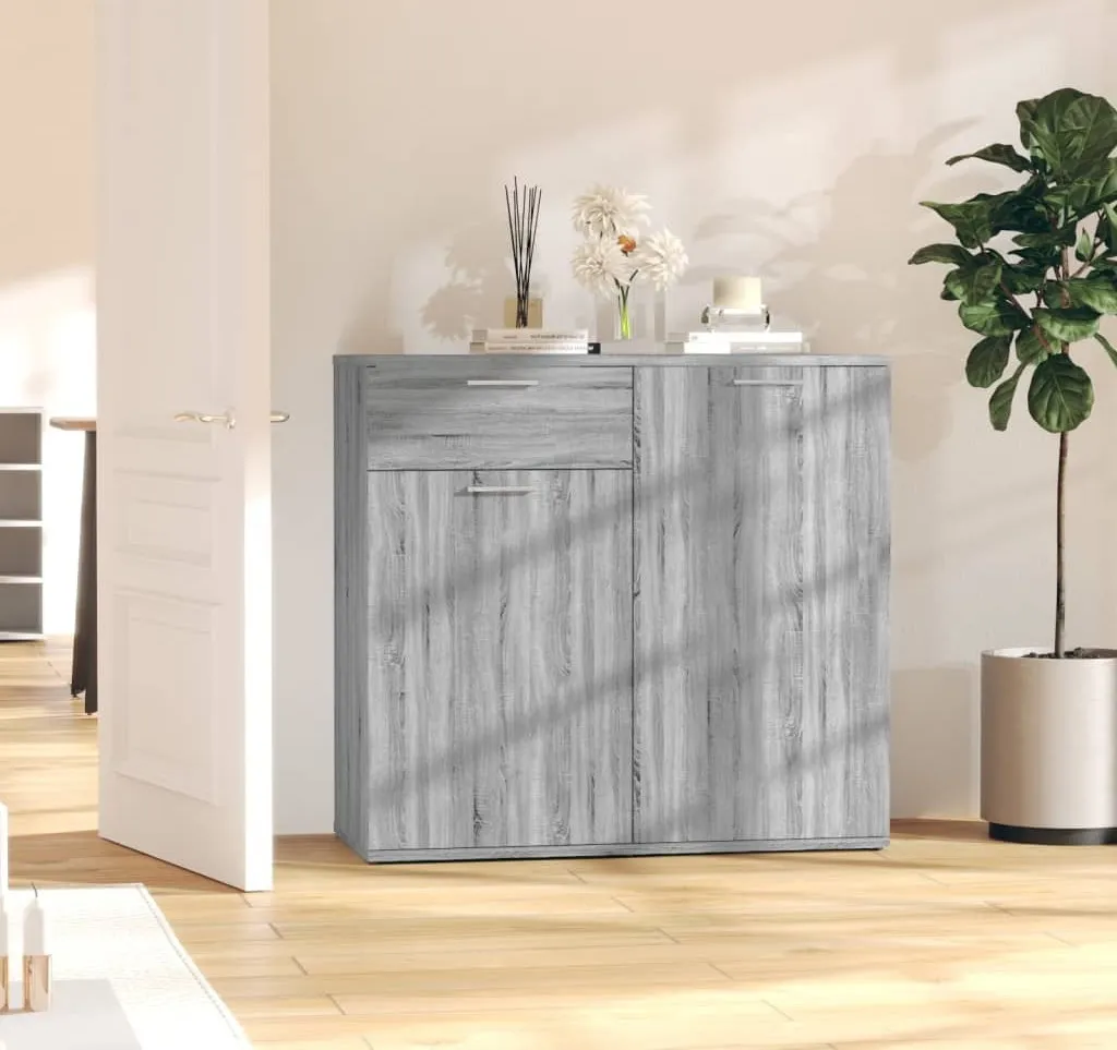 Mobile Credenza 80x36x75 cm vidaXL - Legno Multistrato Grigio Sonoma
