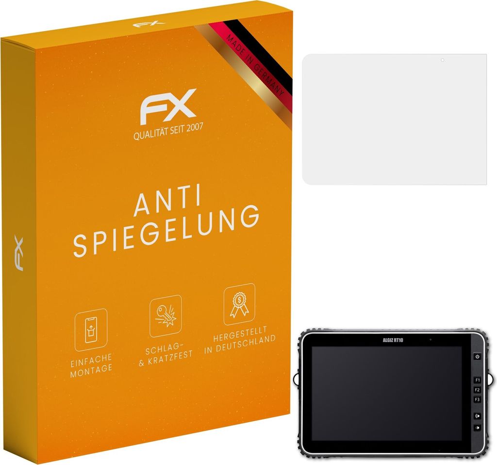 atFoliX FX-Antireflex 2x Schutzfolie kompatibel mit Handheld Algiz RT10 Displayfolie