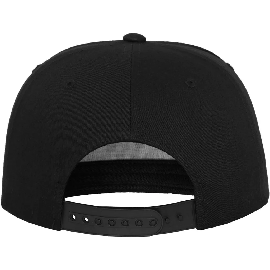 Cappello FLEXFIT 6007 Nero Snapback - Berretto 5 Panel Taglia Unica - 2