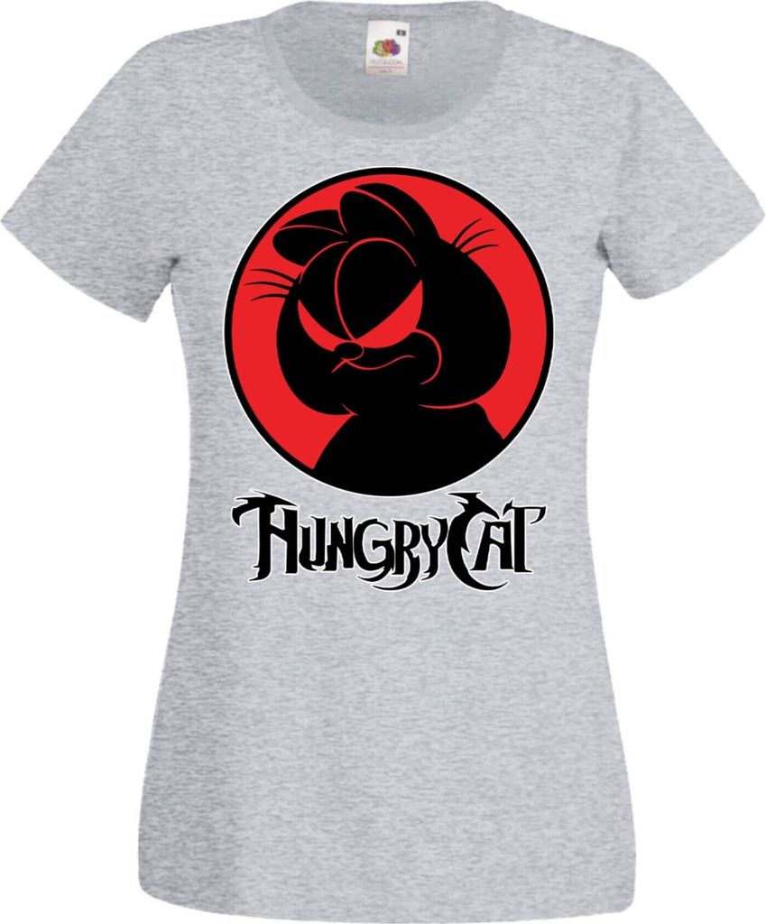 Damen T-Shirt Manga Anime Thundercats Garfield Garfield, Lady XL / Grau